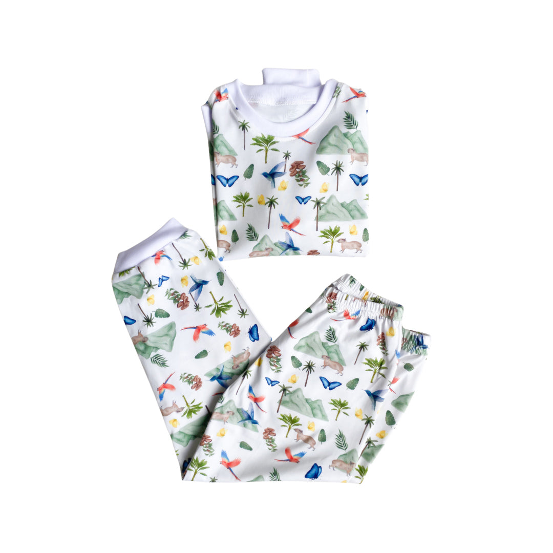 Pijama toddler largo colombia cafetero pima