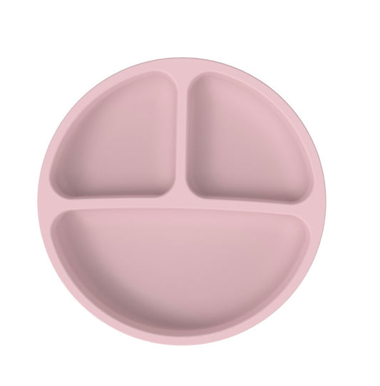 Plato de silicona rosa baby