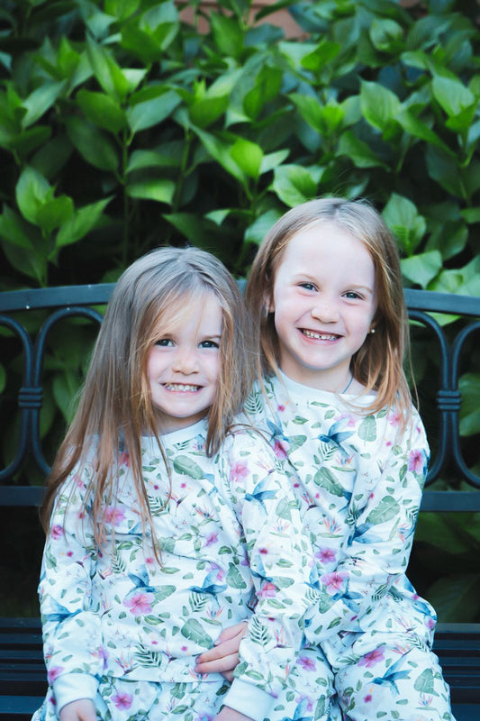 Pijama toddler largo flora colombiana pima