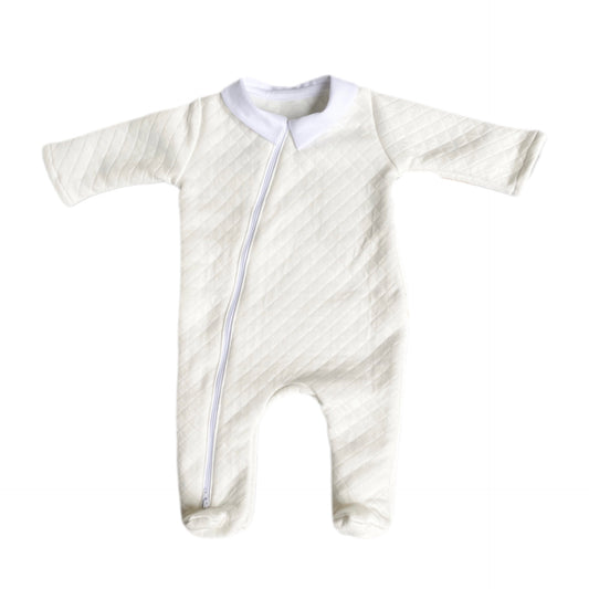 Pijama piqué blanco