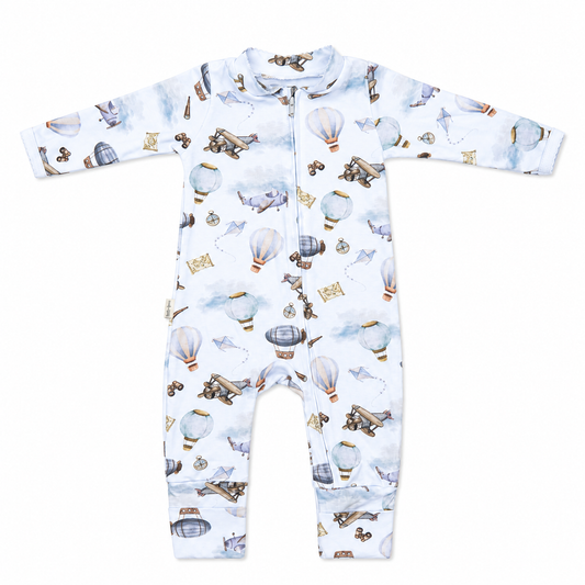 Enterizo Pijama Pequeños Viajeros – 100% Algodón Peruano