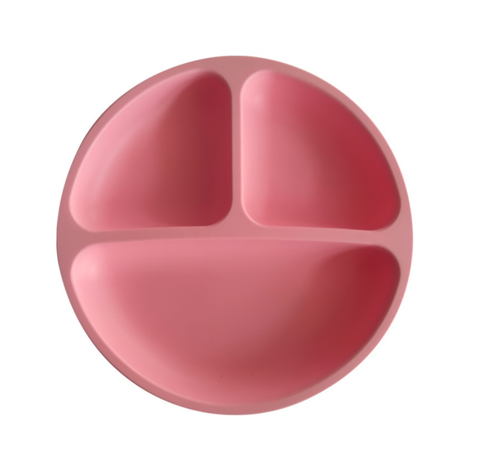 Plato de silicona rosado