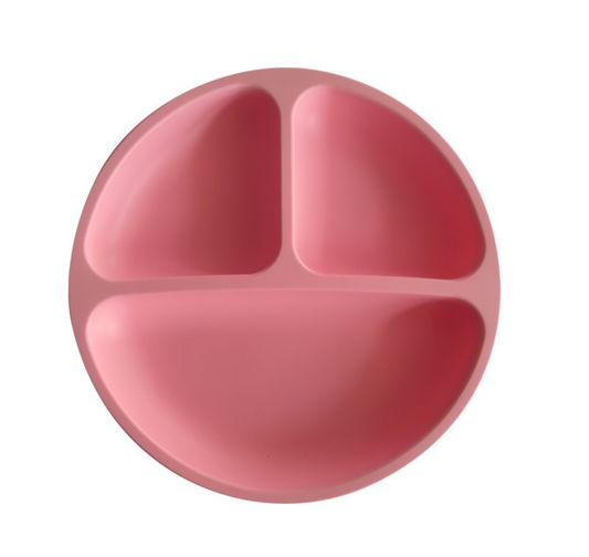 Plato de silicona rosado