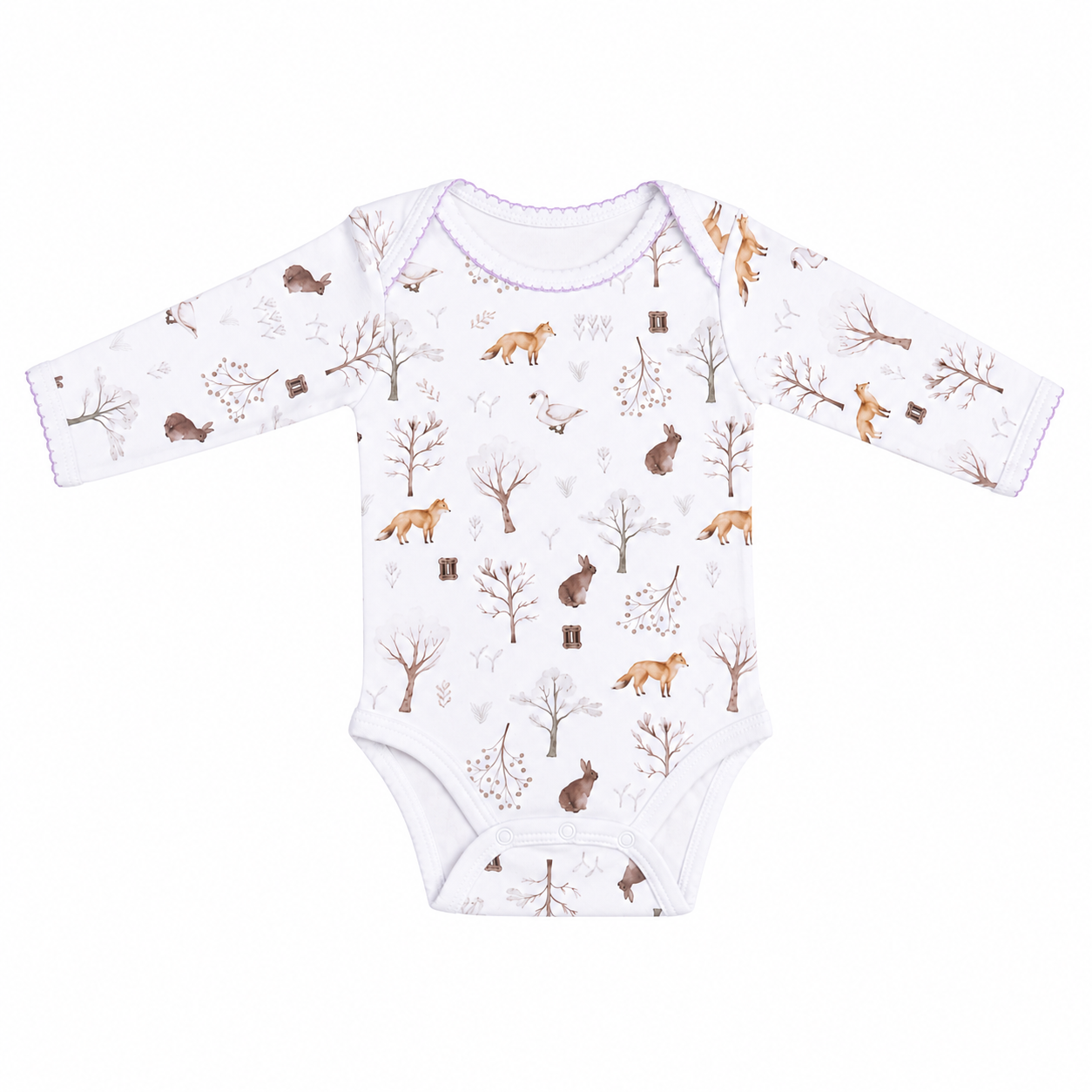 Body manga larga de Algodón Peruano para Bebé – Colección Susurros de primavera