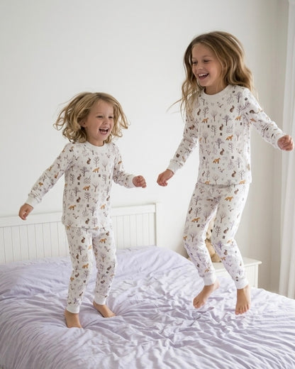 Pijama de Dos Piezas en Algodón Peruano para Niños - Colección Susurros de primavera