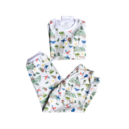 Pijama toddler largo colombia cafetero pima