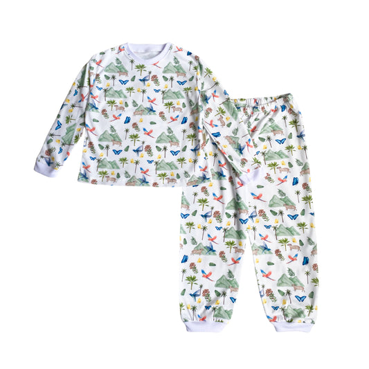 Pijama toddler largo colombia cafetero pima
